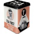 CAJA DE TE METAL "Say it 50's Tea first" N.A.