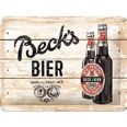 PLACA DE METAL 15x20 cm. "BECK'S BIER" N.A.