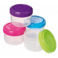 SET 4 TARROS 35 ml. HERMETICOS de COLORES SISTEMA